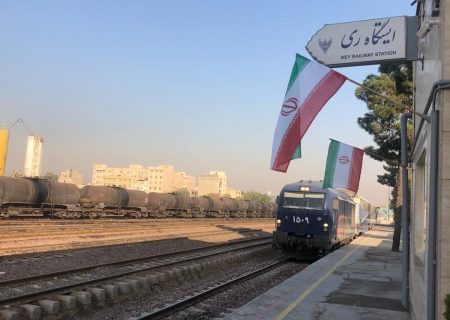 طرح توسعه خطوط ایستگاه راه‌آهن شهرری به بهره‌برداری رسید