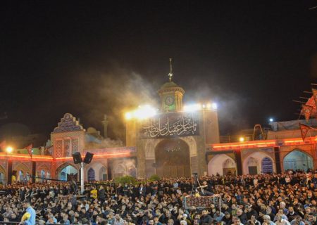 عاشقان اهل بیت در شب پایانی مسلمیه در آستان شاه عبدالعظیم لبیک یا حسین گفتند
