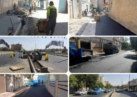 ۲۲ هزار تن آسفالت ریزی در معابر شهرری اجرا شد