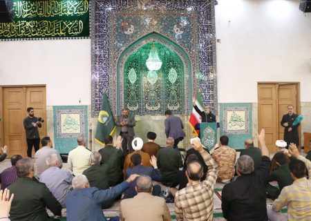 تجمع مردم شهرری در دفاع از فلسطین در آستان حضرت عبدالعظیم (ع) + فیلم