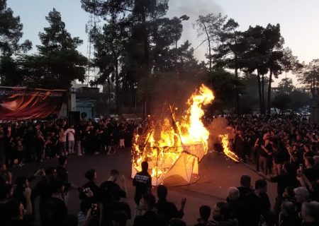 آئین خیمه سوزان در شهرک ۱۳ آبان شهرری + فیلم