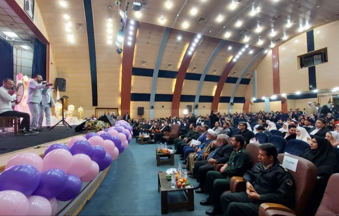 جشن ازدواج آسان ۲۲ زوج جوان شهرری در جوار شهدای گمنام + فیلم