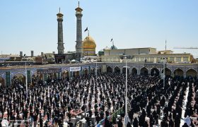 مراسم عزاداری و اقامه نماز ظهر عاشورای حسینی در حرم حضرت عبدالعظیم حسنی (ع)